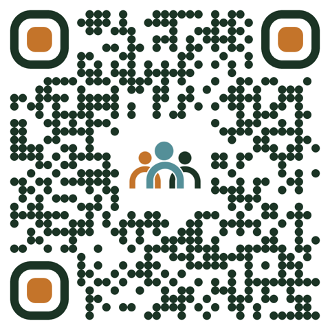 QR code linking to MKP Services social media and contact details